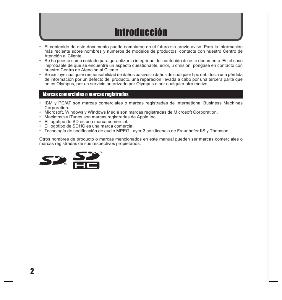 Introducción | Olympus LS-10S User Manual | Page 174 / 260