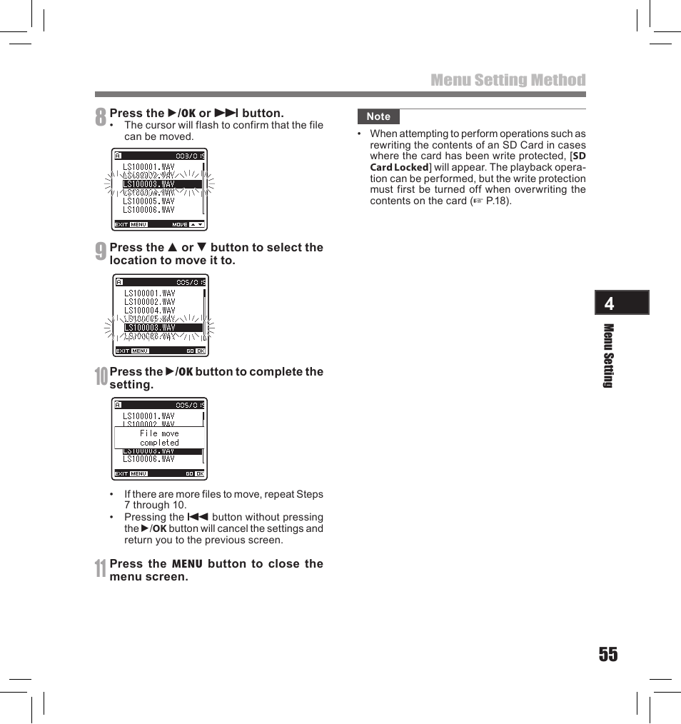 Olympus LS-10S User Manual | Page 55 / 260