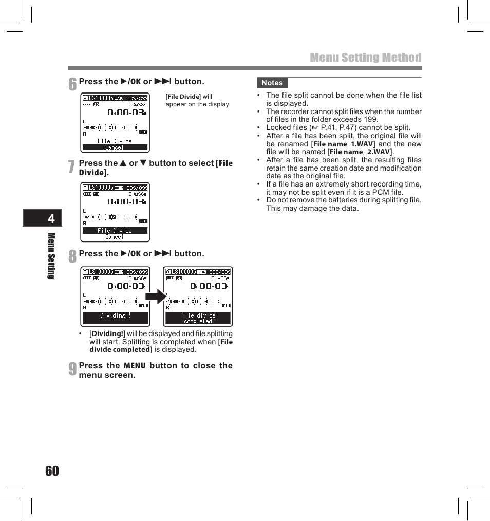 Olympus LS-10S User Manual | Page 60 / 260