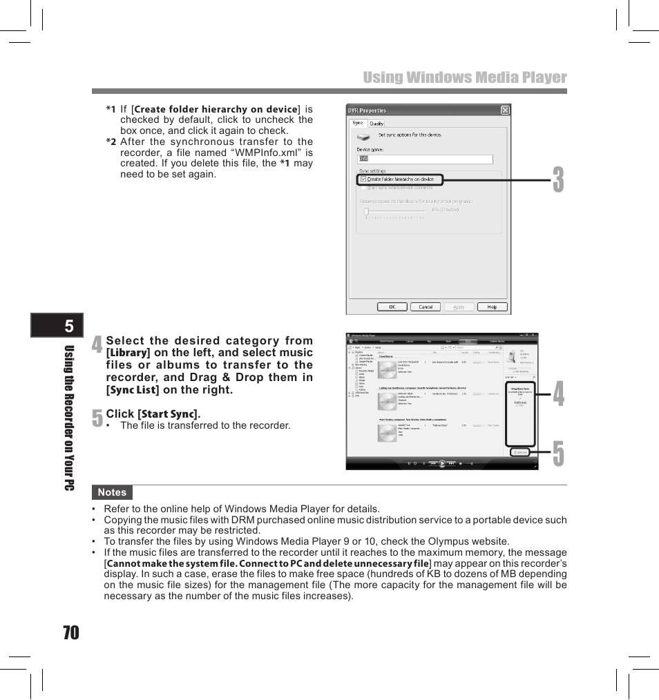 Olympus LS-10S User Manual | Page 70 / 260