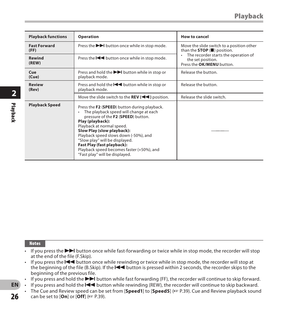 Playback | Olympus DS-7000 User Manual | Page 26 / 56