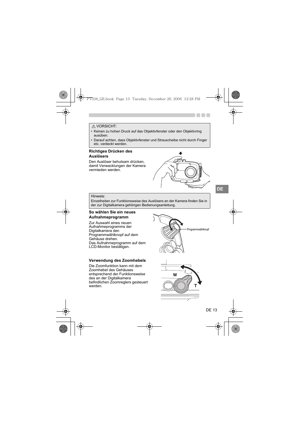 Olympus PT-038 User Manual | Page 127 / 268