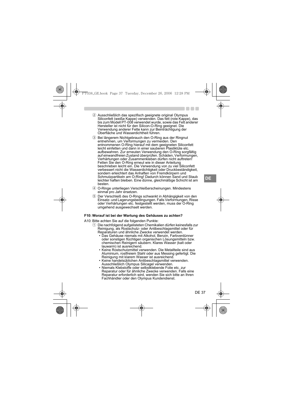 Olympus PT-038 User Manual | Page 151 / 268