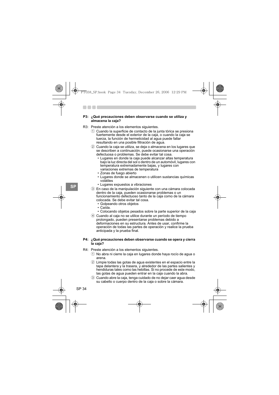Olympus PT-038 User Manual | Page 186 / 268