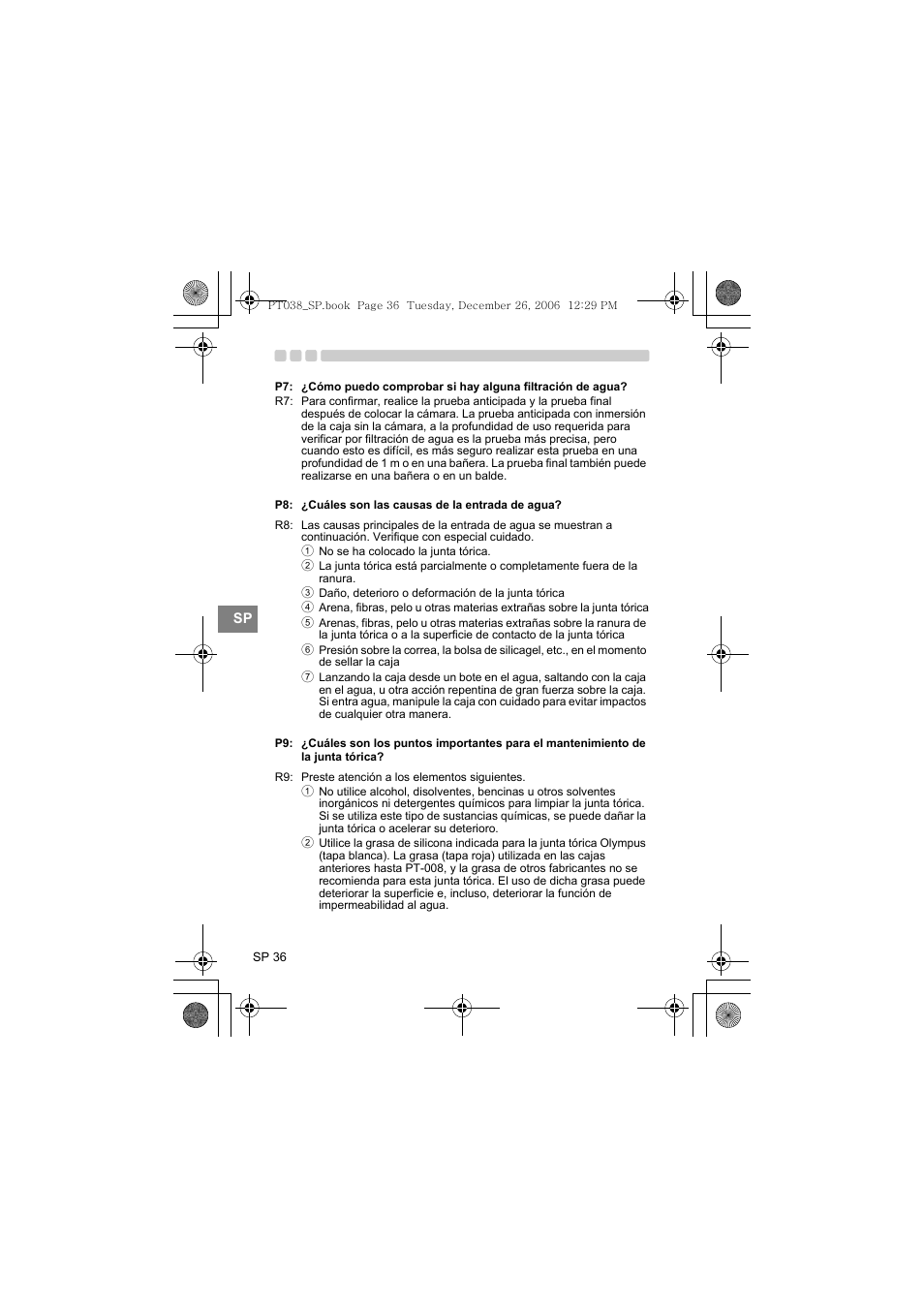 Olympus PT-038 User Manual | Page 188 / 268