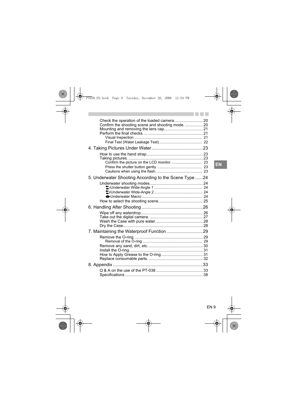 Olympus PT-038 User Manual | Page 47 / 268