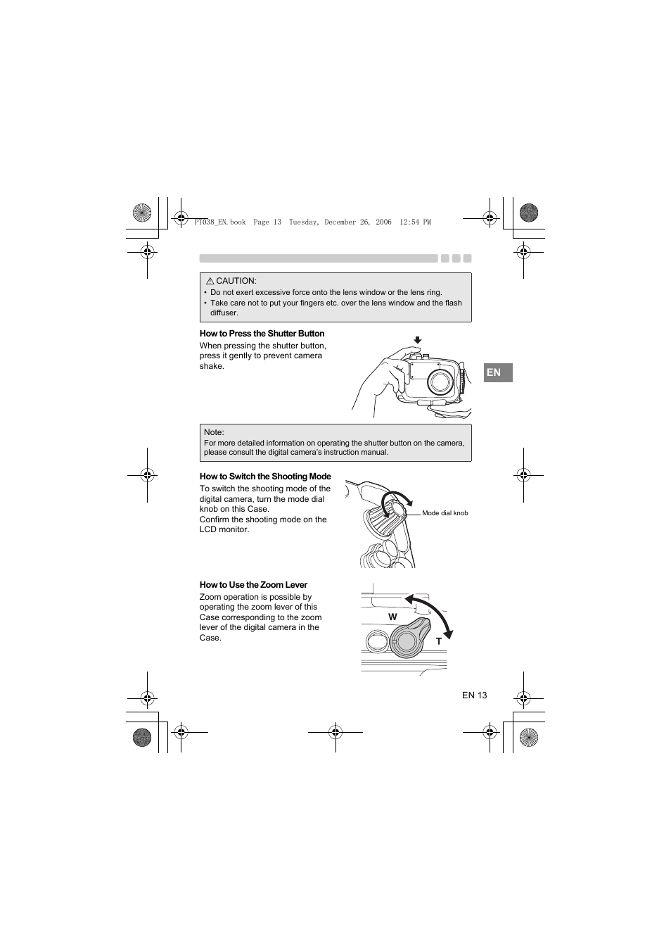 Olympus PT-038 User Manual | Page 51 / 268