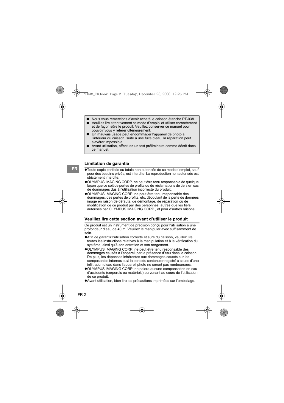 Olympus PT-038 User Manual | Page 78 / 268