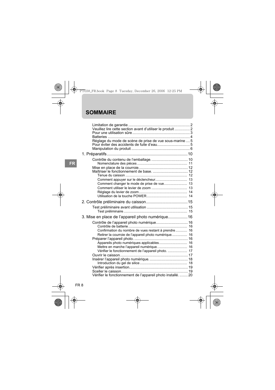 Sommaire | Olympus PT-038 User Manual | Page 84 / 268