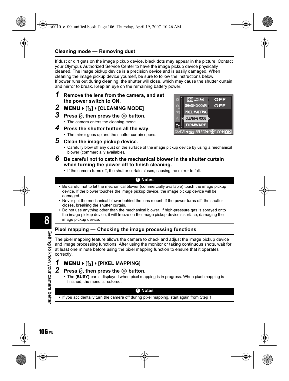 Olympus EVOLT E-510 User Manual | Page 106 / 140