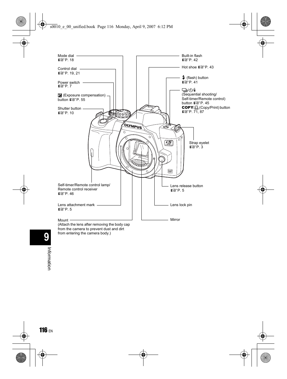 Olympus EVOLT E-510 User Manual | Page 116 / 140