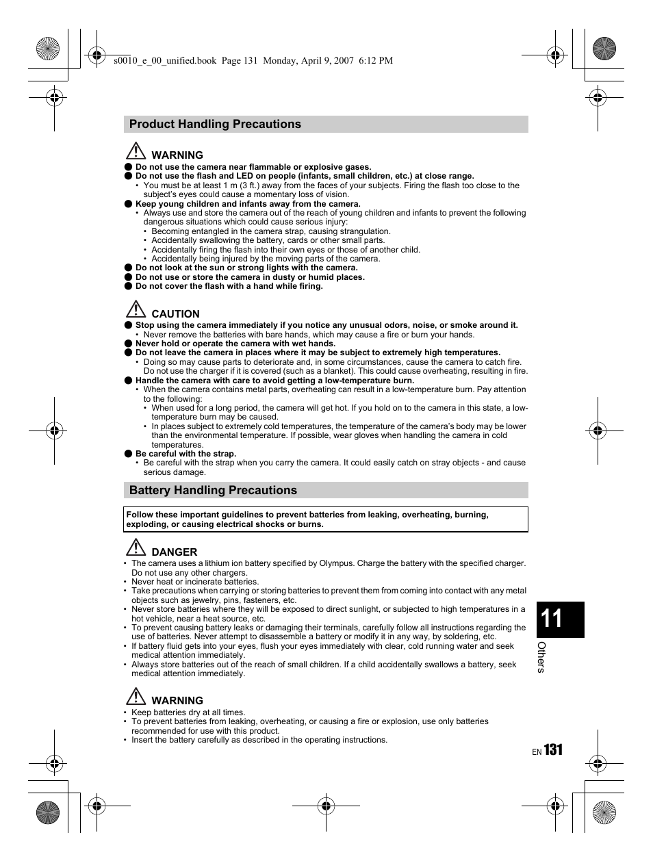 Olympus EVOLT E-510 User Manual | Page 131 / 140