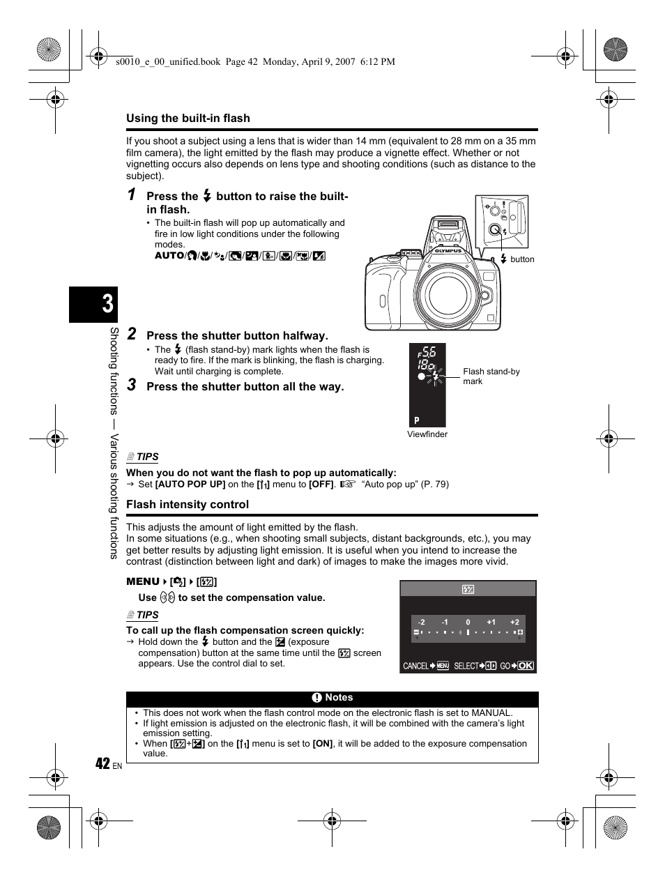 Olympus EVOLT E-510 User Manual | Page 42 / 140