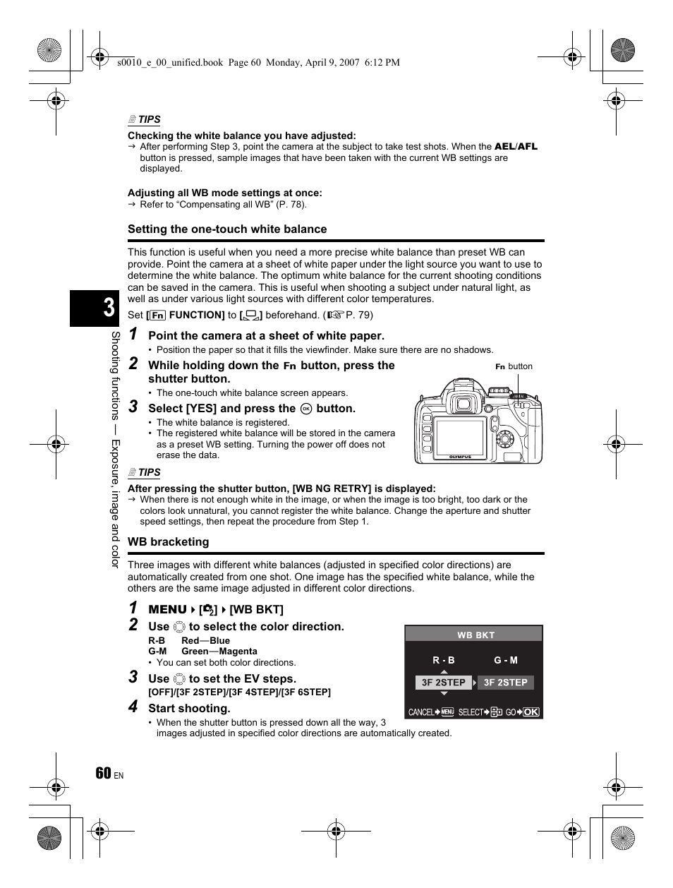 Olympus EVOLT E-510 User Manual | Page 60 / 140