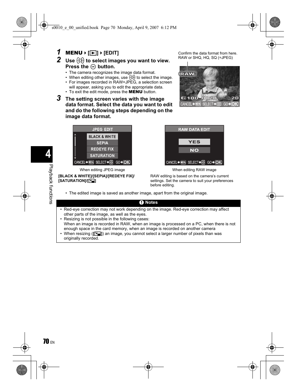 Olympus EVOLT E-510 User Manual | Page 70 / 140