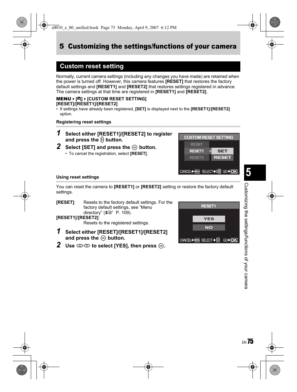 Olympus EVOLT E-510 User Manual | Page 75 / 140