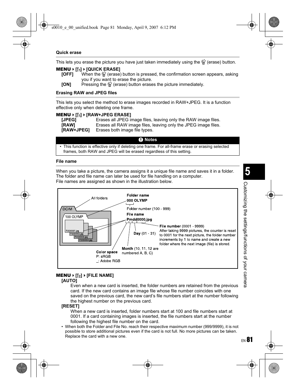 Olympus EVOLT E-510 User Manual | Page 81 / 140