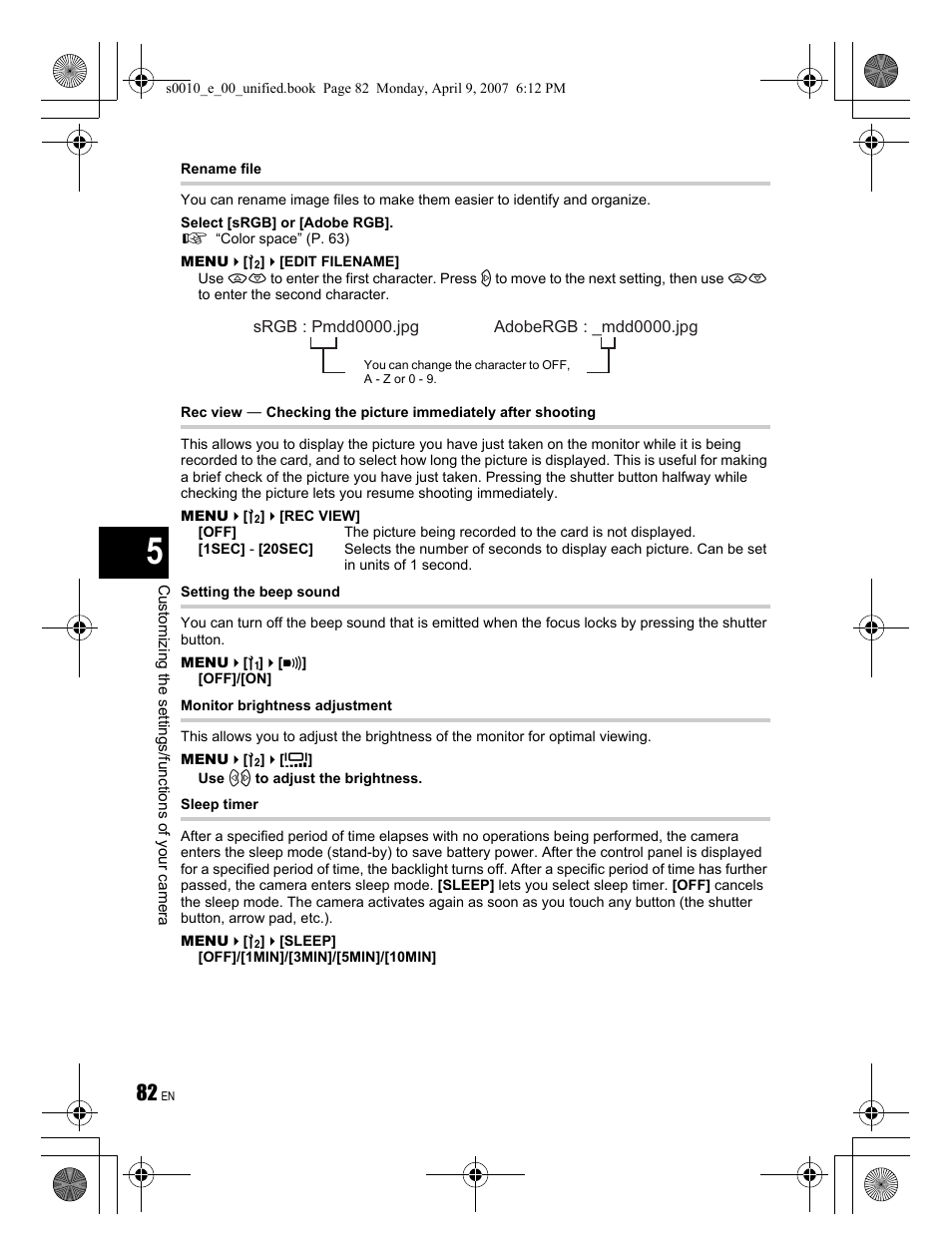 Olympus EVOLT E-510 User Manual | Page 82 / 140