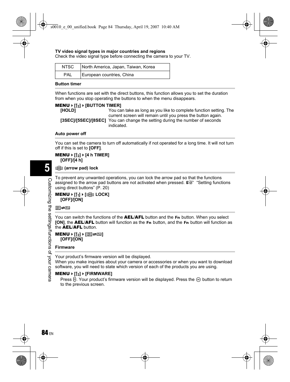 Olympus EVOLT E-510 User Manual | Page 84 / 140