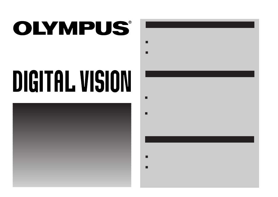 Olympus D-220L-D-320L Digital Cameras User Manual | 172 pages
