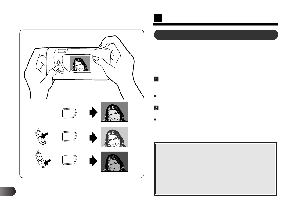 Exposure compensation | Olympus D-220L-D-320L Digital Cameras User Manual | Page 84 / 172