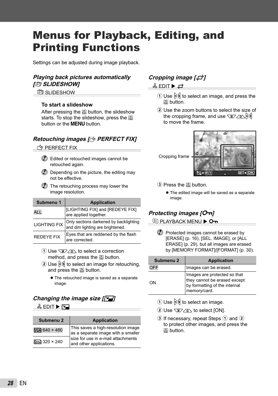 28 en | Olympus FE-26 User Manual | Page 28 / 60