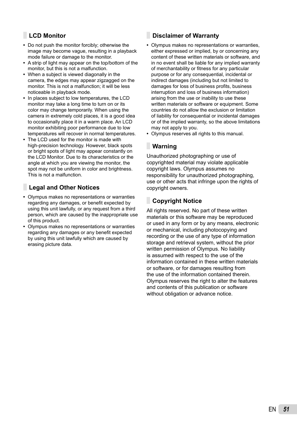 51 en | Olympus FE-26 User Manual | Page 51 / 60