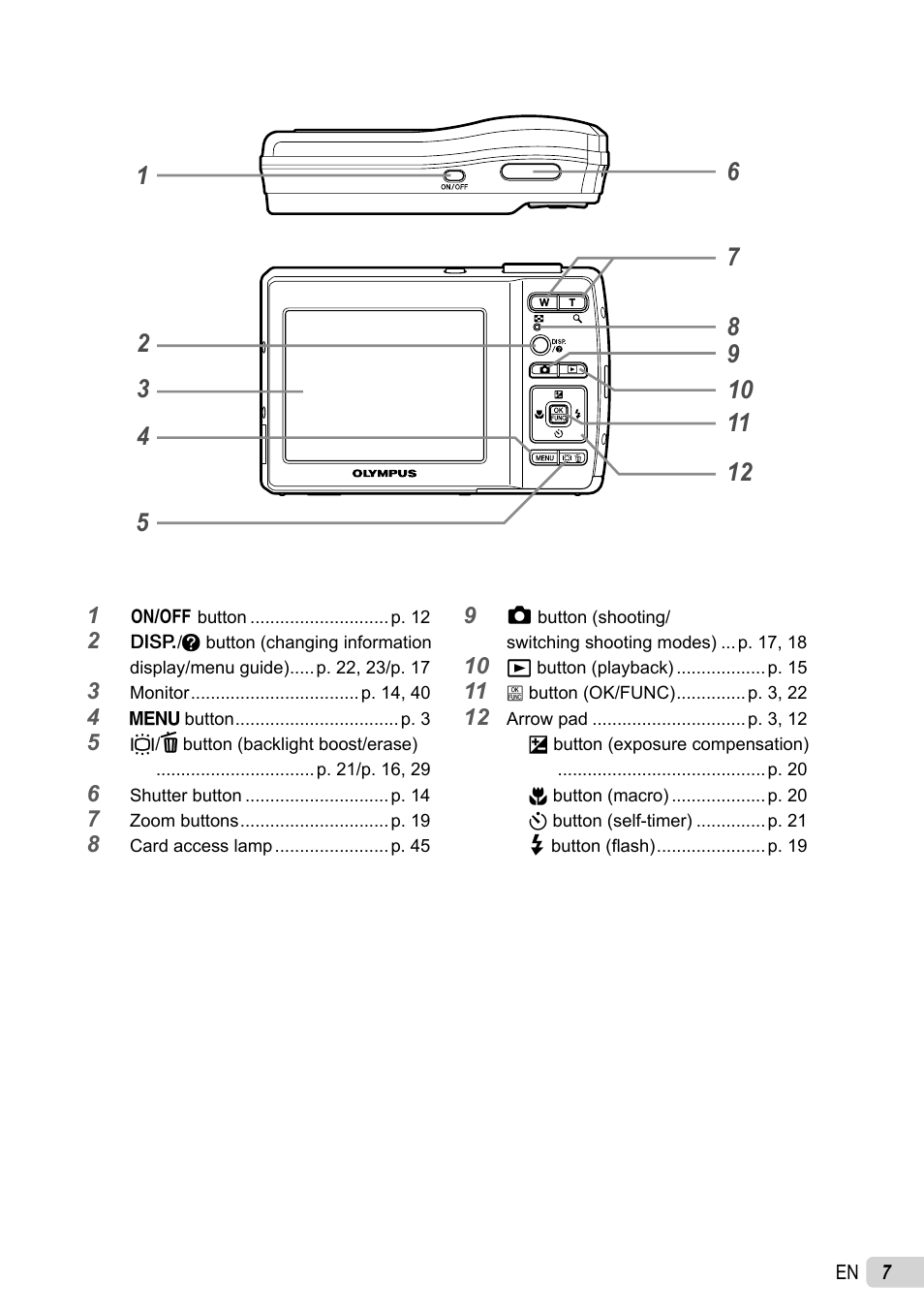 Olympus FE-26 User Manual | Page 7 / 60