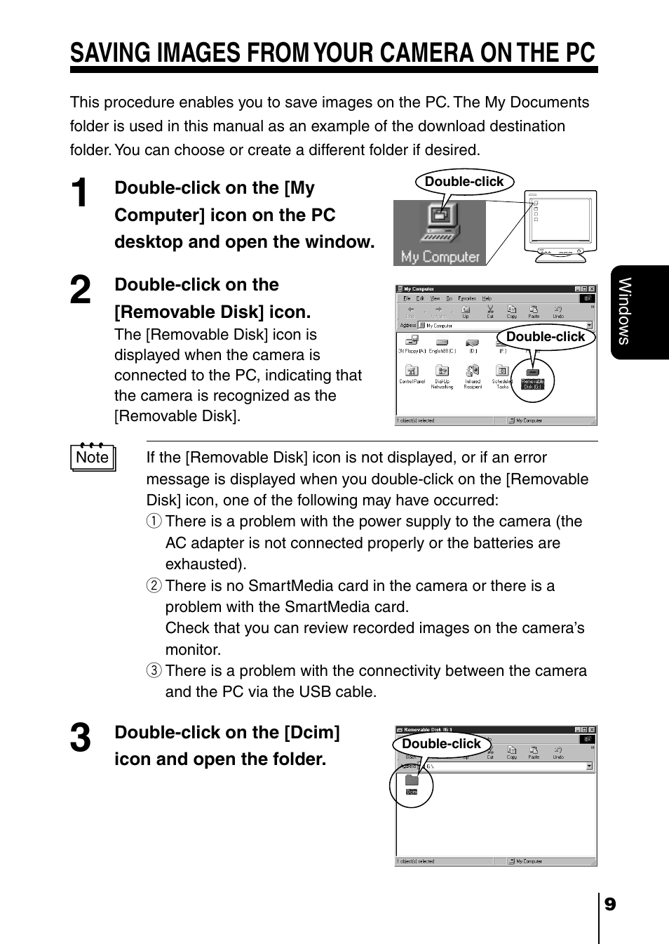 Saving images from your camera on the pc | Olympus D-230 User Manual | Page 102 / 116