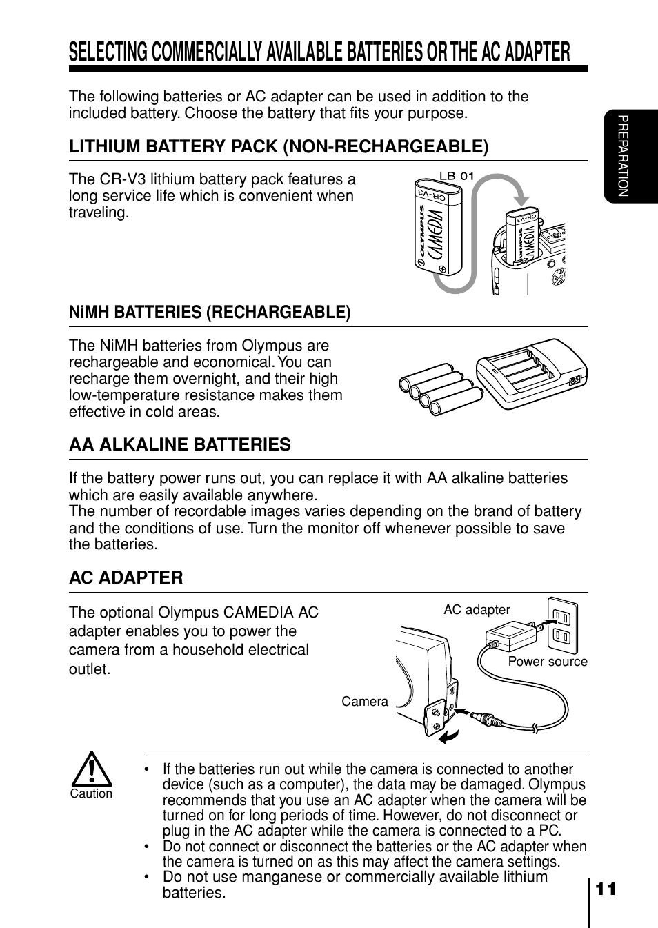 Olympus D-230 User Manual | Page 12 / 116