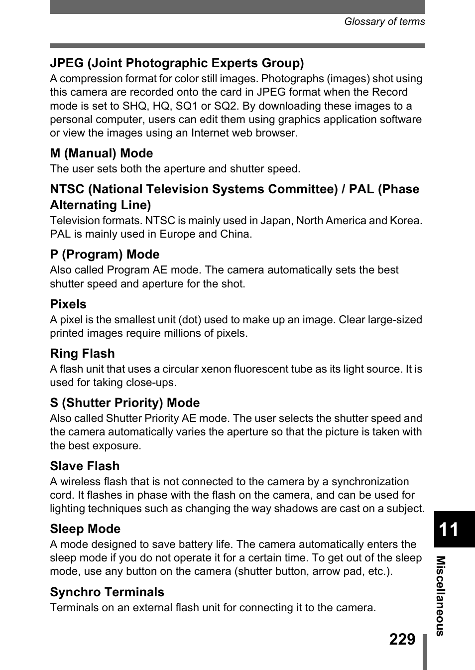 Olympus C-5050 Zoom User Manual | Page 230 / 268