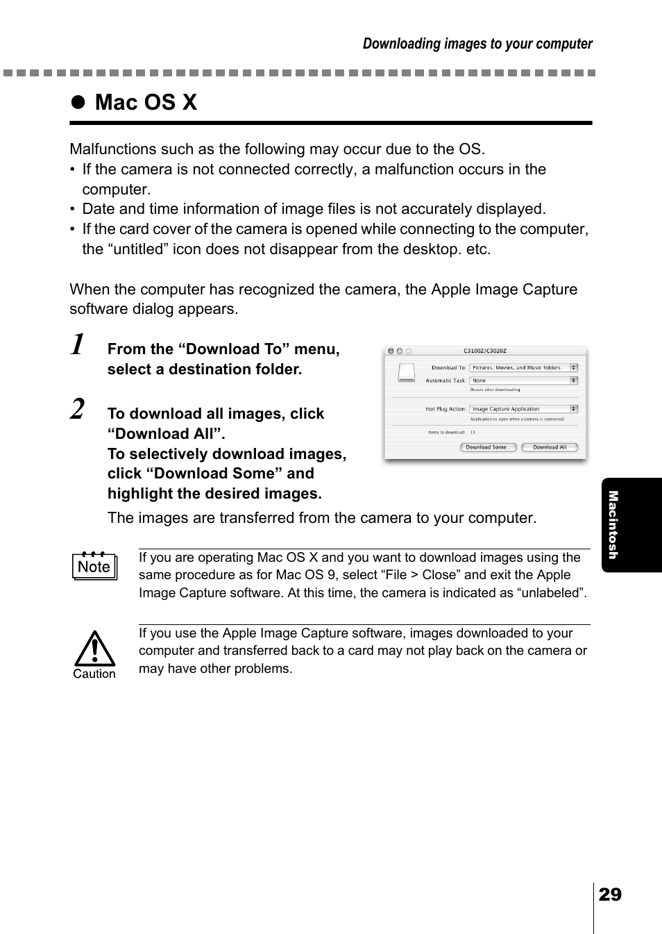 Mac os x | Olympus C-5050 Zoom User Manual | Page 265 / 268