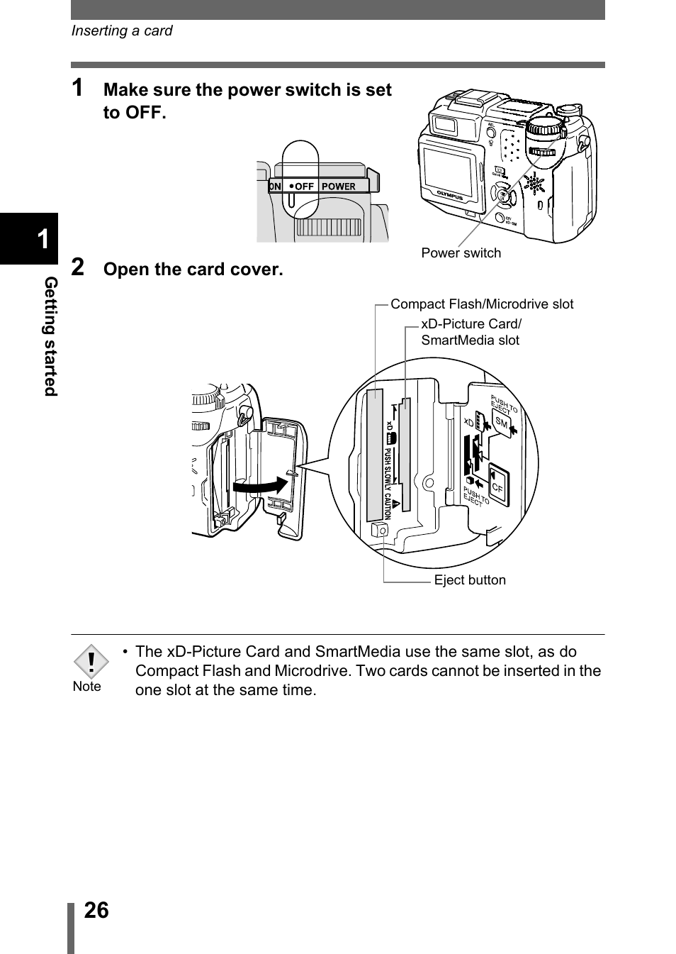 P.26 | Olympus C-5050 Zoom User Manual | Page 27 / 268