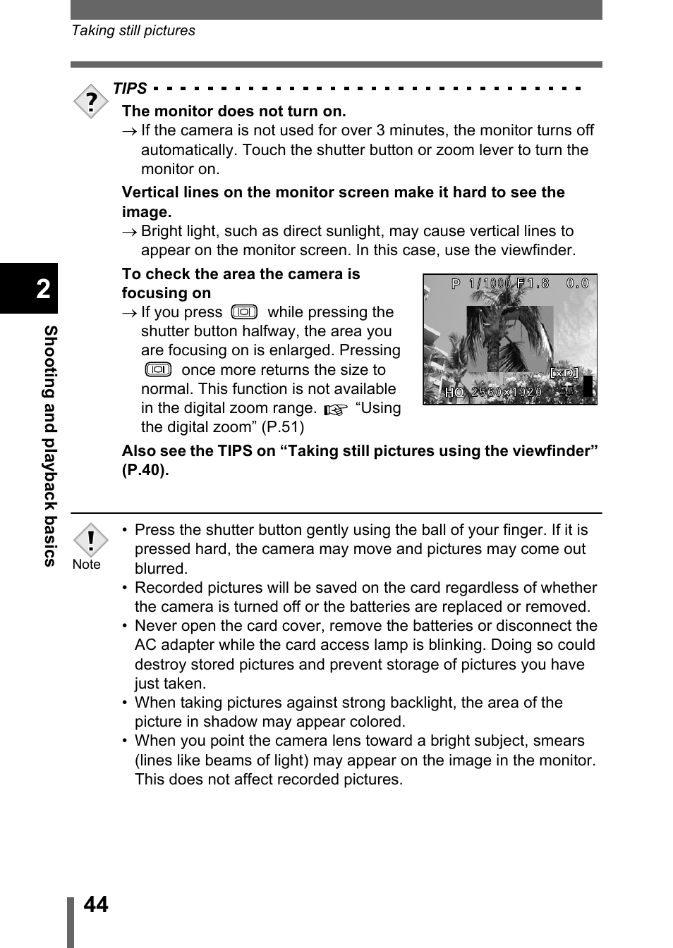 Olympus C-5050 Zoom User Manual | Page 45 / 268