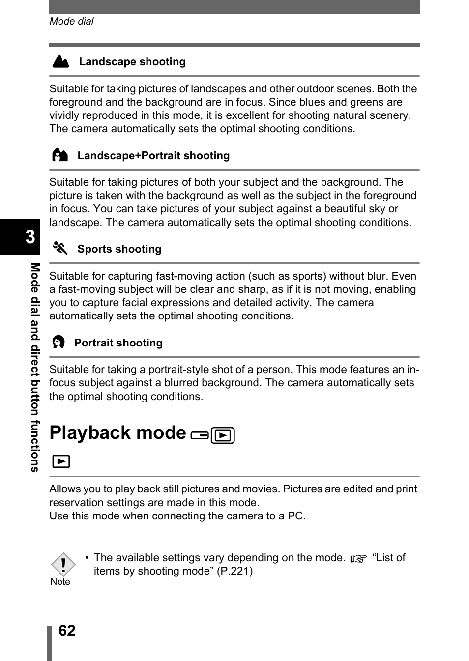 Playback mode | Olympus C-5050 Zoom User Manual | Page 63 / 268