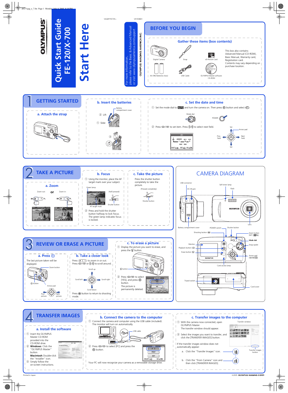 Olympus FE-120 User Manual | 1 page