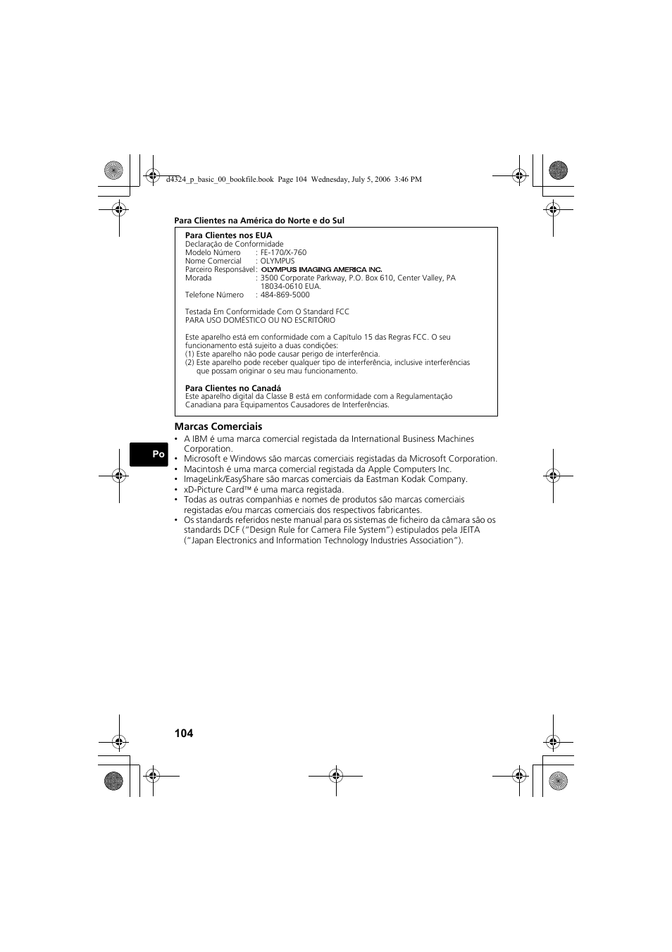 Olympus FE-170 User Manual | Page 104 / 108