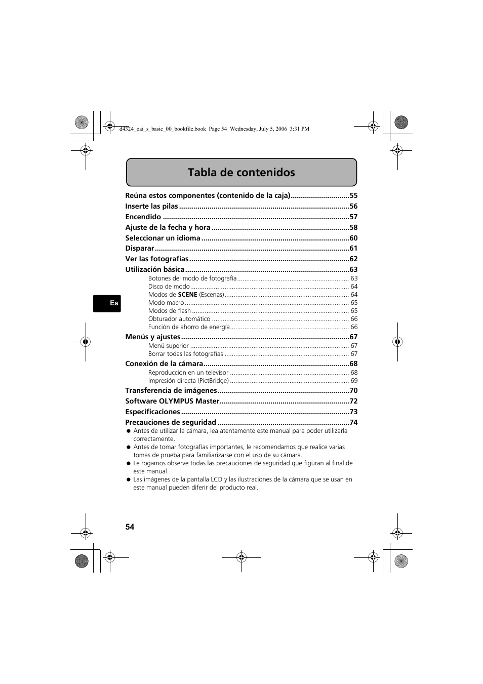 Olympus FE-170 User Manual | Page 54 / 108