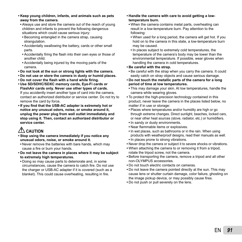91 en | Olympus TG-830 iHS User Manual | Page 91 / 101