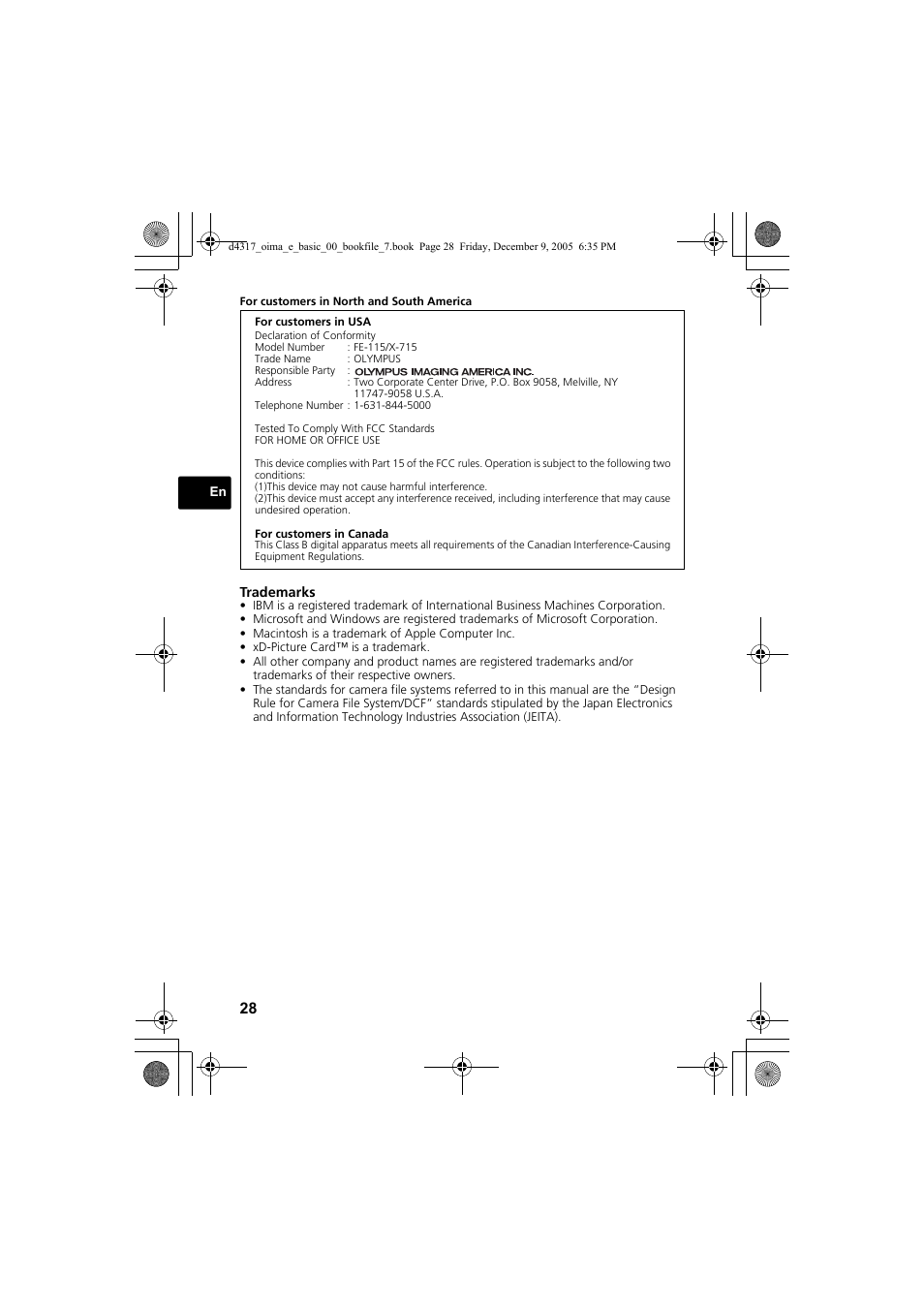 Olympus FE-115 User Manual | Page 28 / 116