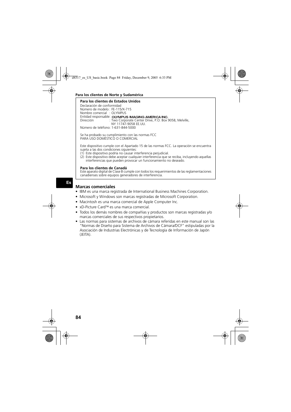 Olympus FE-115 User Manual | Page 84 / 116