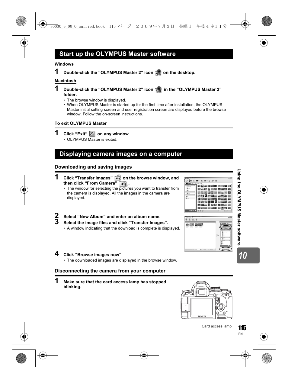 Olympus E-600 User Manual | Page 115 / 156