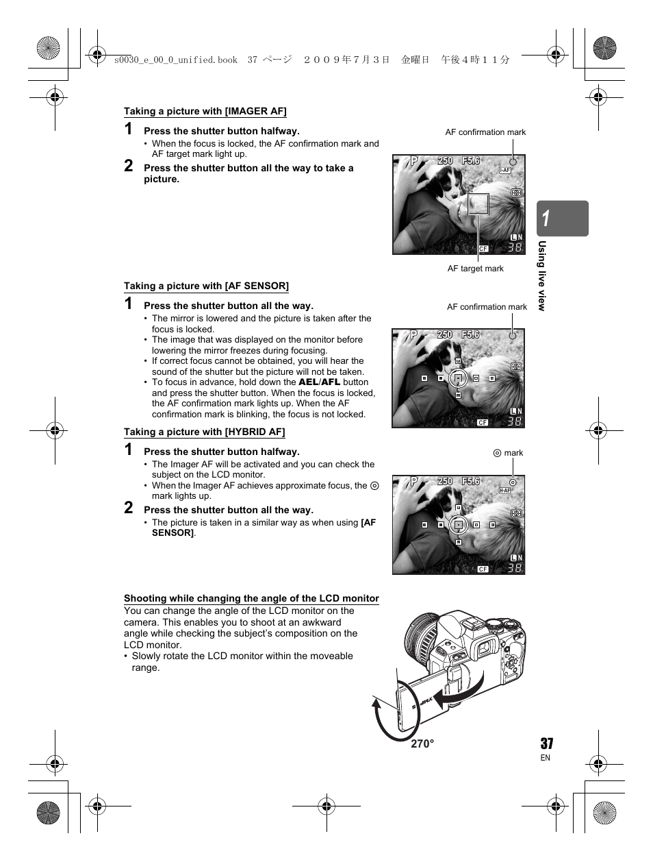 Olympus E-600 User Manual | Page 37 / 156
