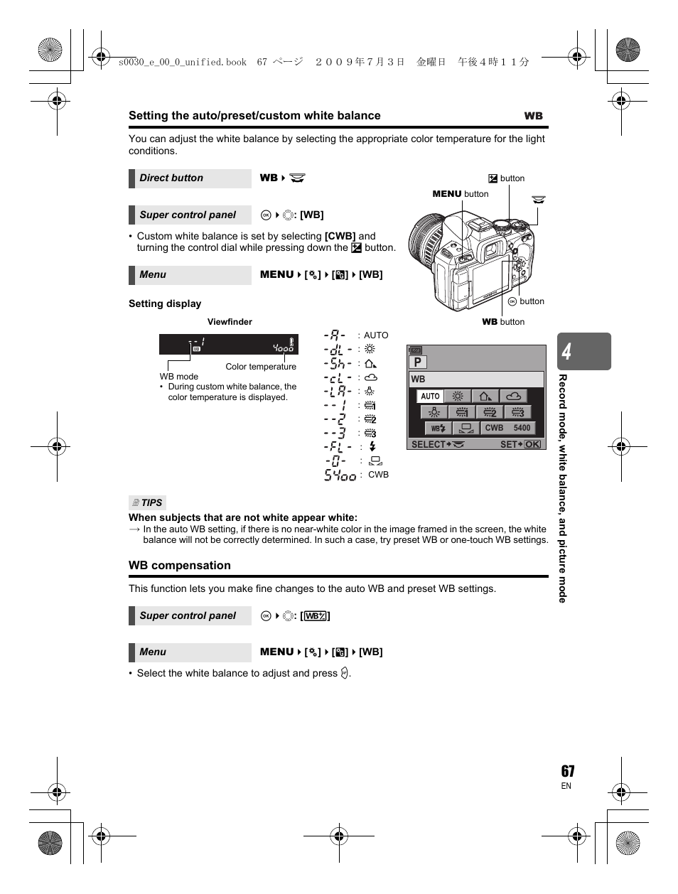 Olympus E-600 User Manual | Page 67 / 156