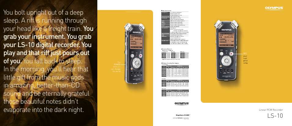 Olympus LS-10 User Manual | 2 pages