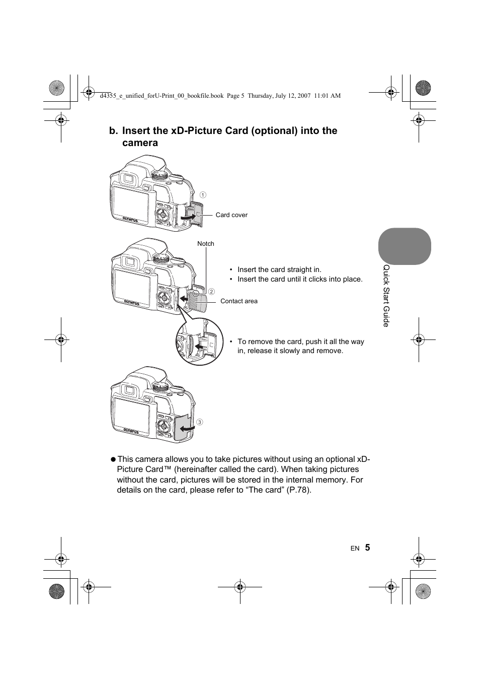 Olympus SP-560 UZ User Manual | Page 5 / 101