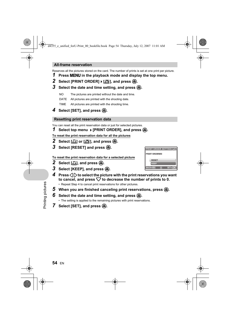 Olympus SP-560 UZ User Manual | Page 54 / 101