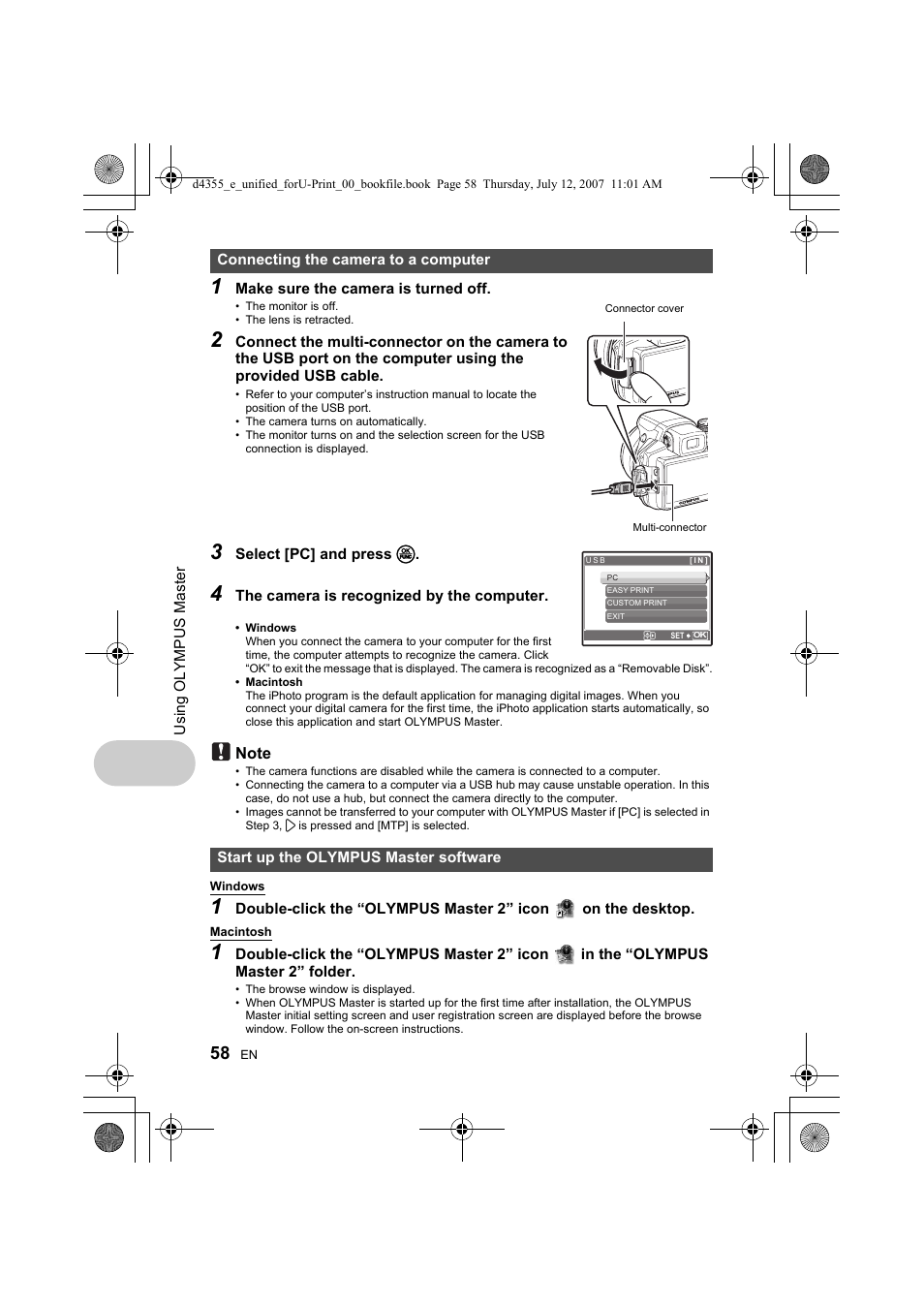 Gp.58 | Olympus SP-560 UZ User Manual | Page 58 / 101