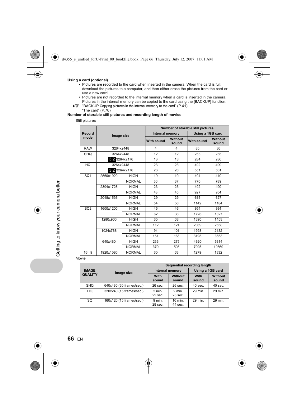 Ge tt in g to kno w you r came ra b e tt er | Olympus SP-560 UZ User Manual | Page 66 / 101