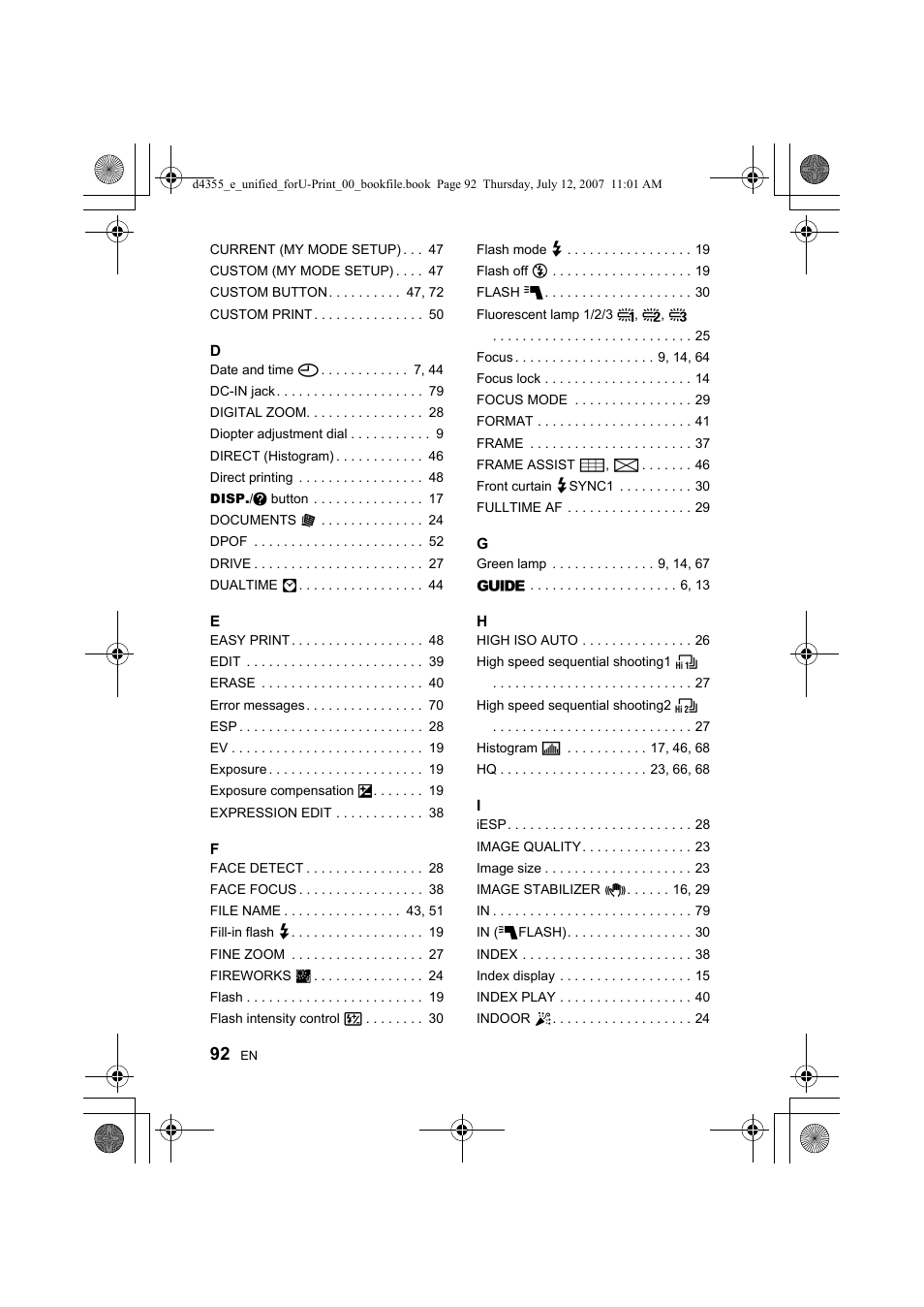 Olympus SP-560 UZ User Manual | Page 92 / 101